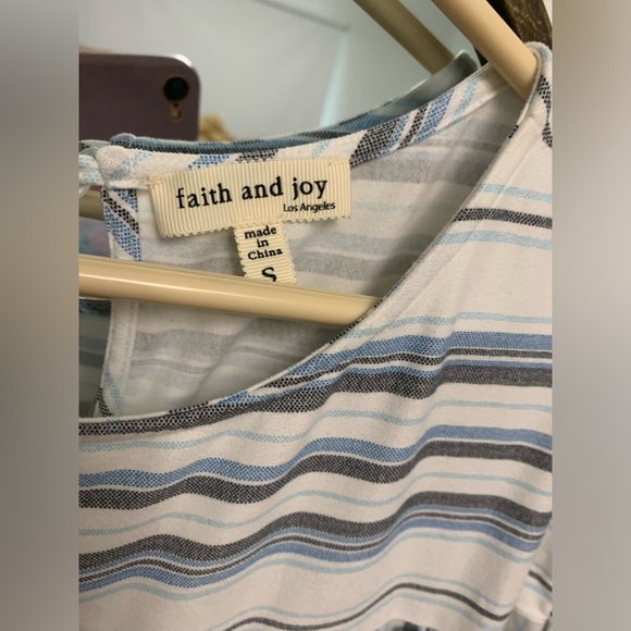 Faith and Joy womens striped top - Picture 3 of 4